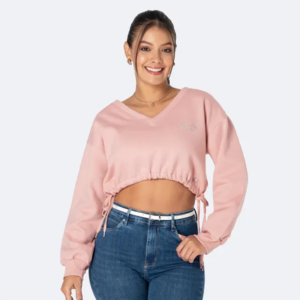 Polera Franela Jordana Palo Rosa
